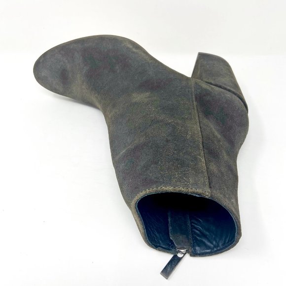 Thursday Boot Co Womens Dark Olive Suede Highlight Bootie - Picture 4 of 5